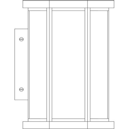 Arroyo Craftsman 5" Lyon Wallmount, Antique Brass, Aerolite Glass LYW-5AE-AB
